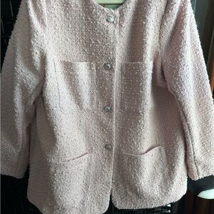 H&M Pink Textured Women's Blazer